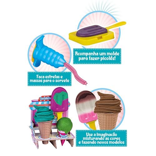 Massinha Modelar Coti Massa Cheiro Tutti Frutti Sorveteria