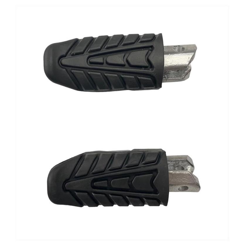 Par De Pedaleira Traseira Moto Titan 160 Cb Twister Preta