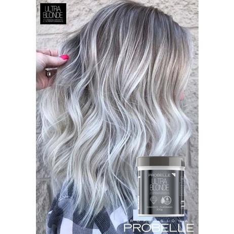 Kit Pó Descolorante Platinado ULTRA Blond 300g + Água Oxigenada Cremosa 40 Vol 900ml Probelle