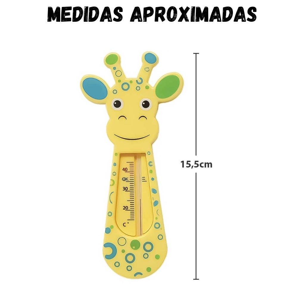 Termômetro De Banho Banheira Bebê Criança Temperatura Água Girafa 5240 - Buba