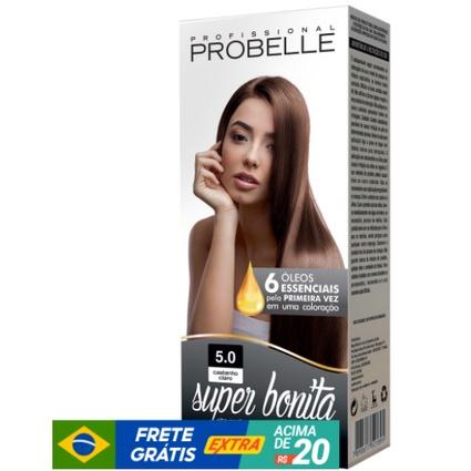 Coloração Super Bonita 50g 5.0 - Castanho Claro Probelle