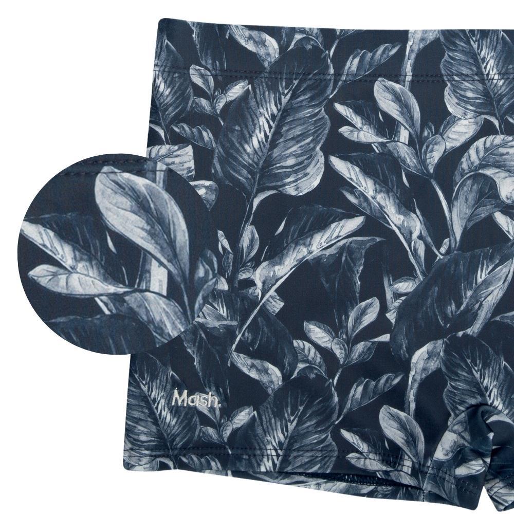 Sunga Boxer Com Estampa Floral Forrada E Cordao De Regulagem FPS 50+ Moda Praia Verao Masculina