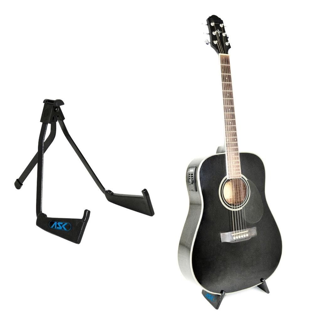 Suporte Guitarra Baixo Violão Chão Ask G6 Dobrável