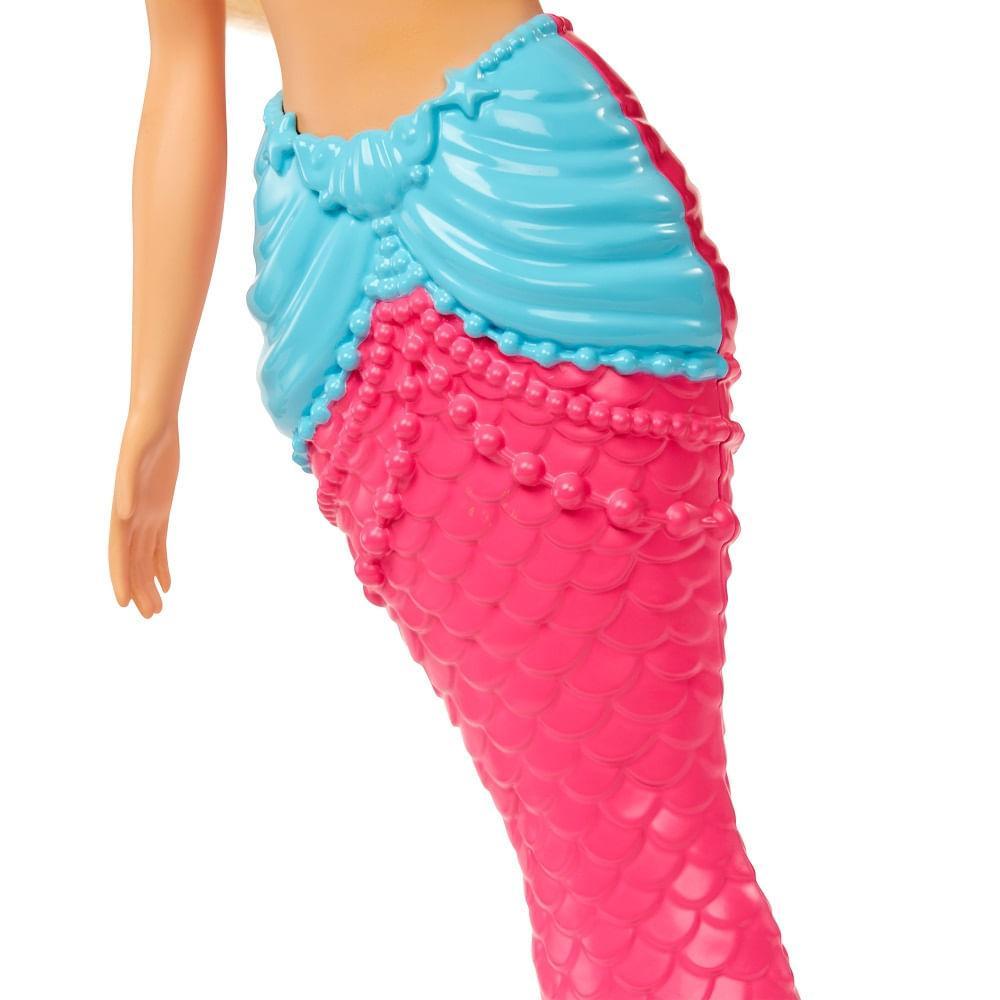 Barbie Sereia Loira Com Cauda Rosa - Mattel