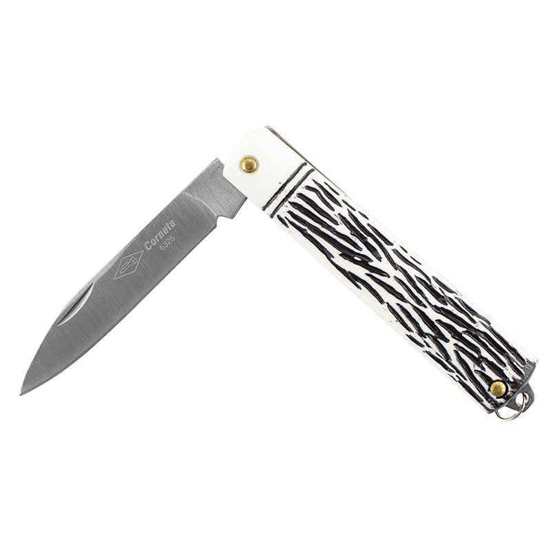 Canivete De Bolso Lâmina Estreita Inox Multiuso 18cm Corneta Ferramentas