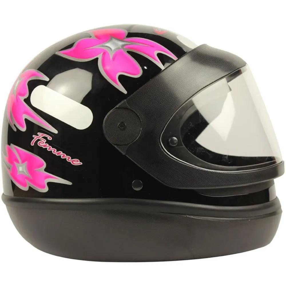 Capacete Moto San Marino Femme Preto Tamanho 56