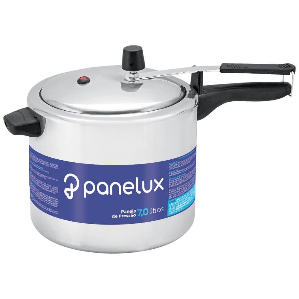 Panela De Pressão Panelux 1036 Polida 7 Litros Antiaderente