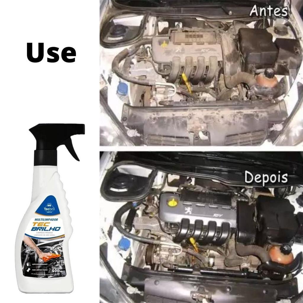 Multilimpador Limpeza Pesada Automotivo Moto Rodas Motor 500ml Tecbrilho