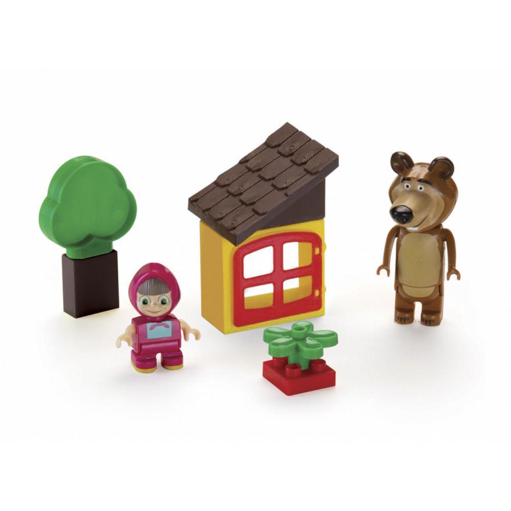 Masha E O Urso Mini Figuras E Blocos Montar - Monte Líbano