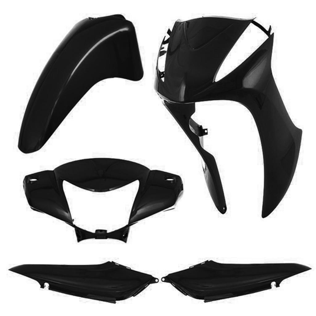 Kit Carenagem Plástico Cromo Forte 4 Peças Para Moto Biz 125 2011 2012 2013 2014