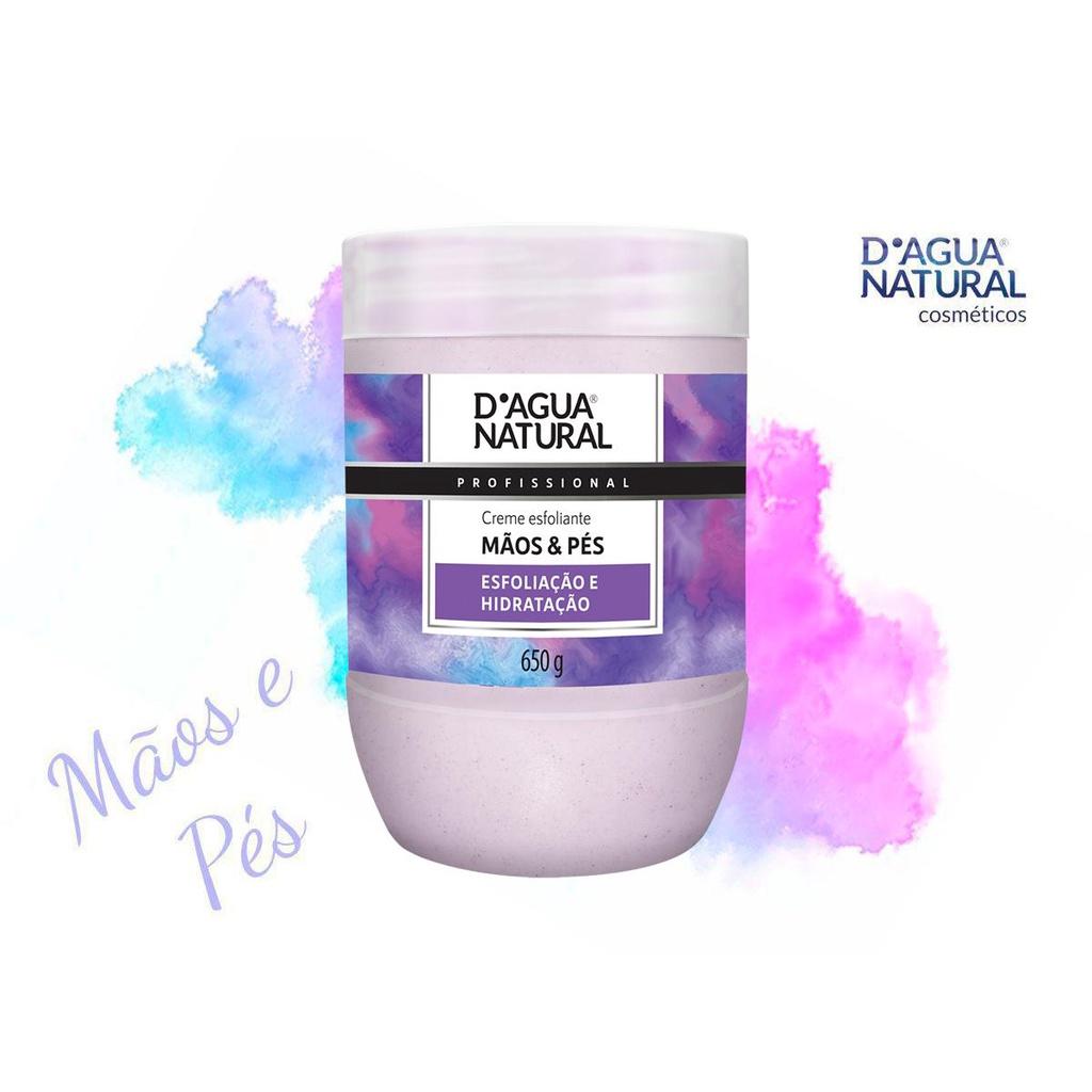 Creme Esfoliante Dagua Natural Mãos E Pés 650g Esfoliação E Hidratação