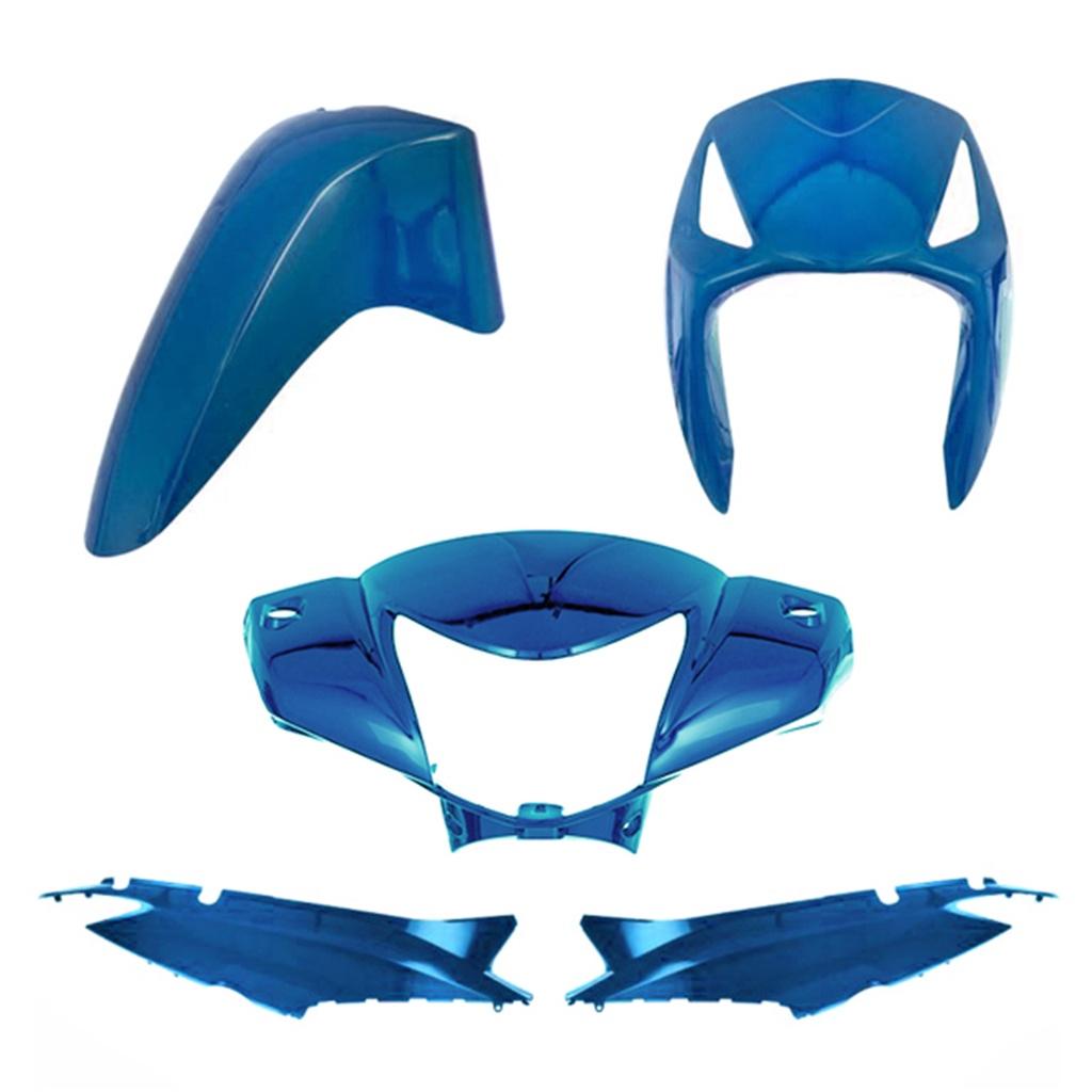Kit Carenagem Plástico Cromo Forte 4 Peças Para Moto Biz 125 2006 2007 2008 2009