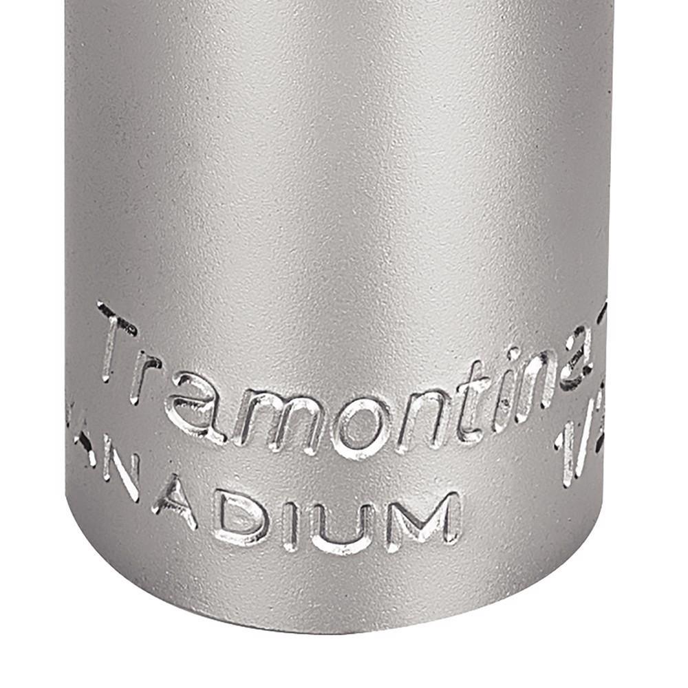 Soquete Estriado Em Aço Cromo Vanádio 17 Mm - Encaixe 1/2 Tramontina PRO