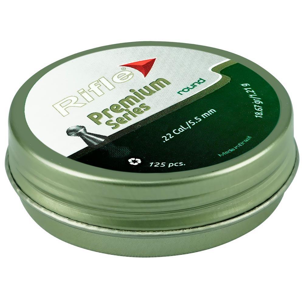 Chumbinho/munição 5.5mm Rifle Round Premium Series 125un