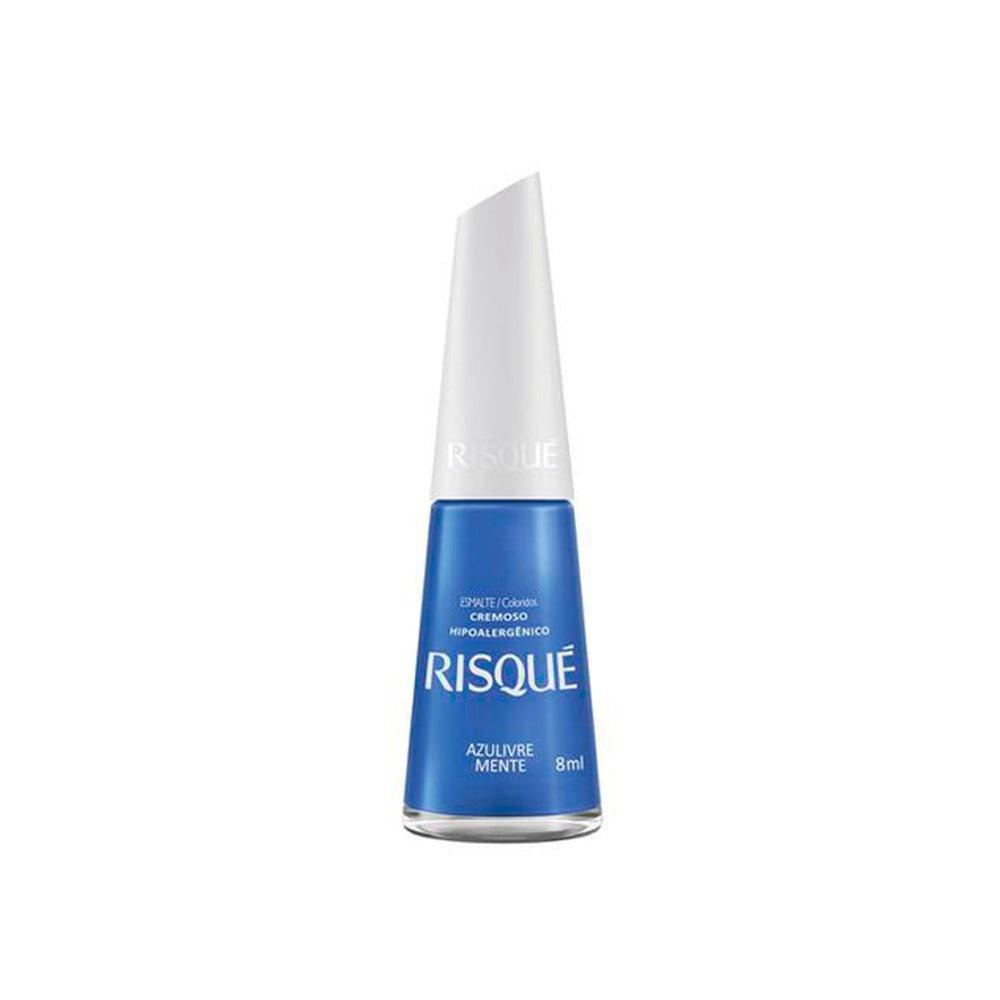 Esmalte Risqué Cremoso Azulivre Mente