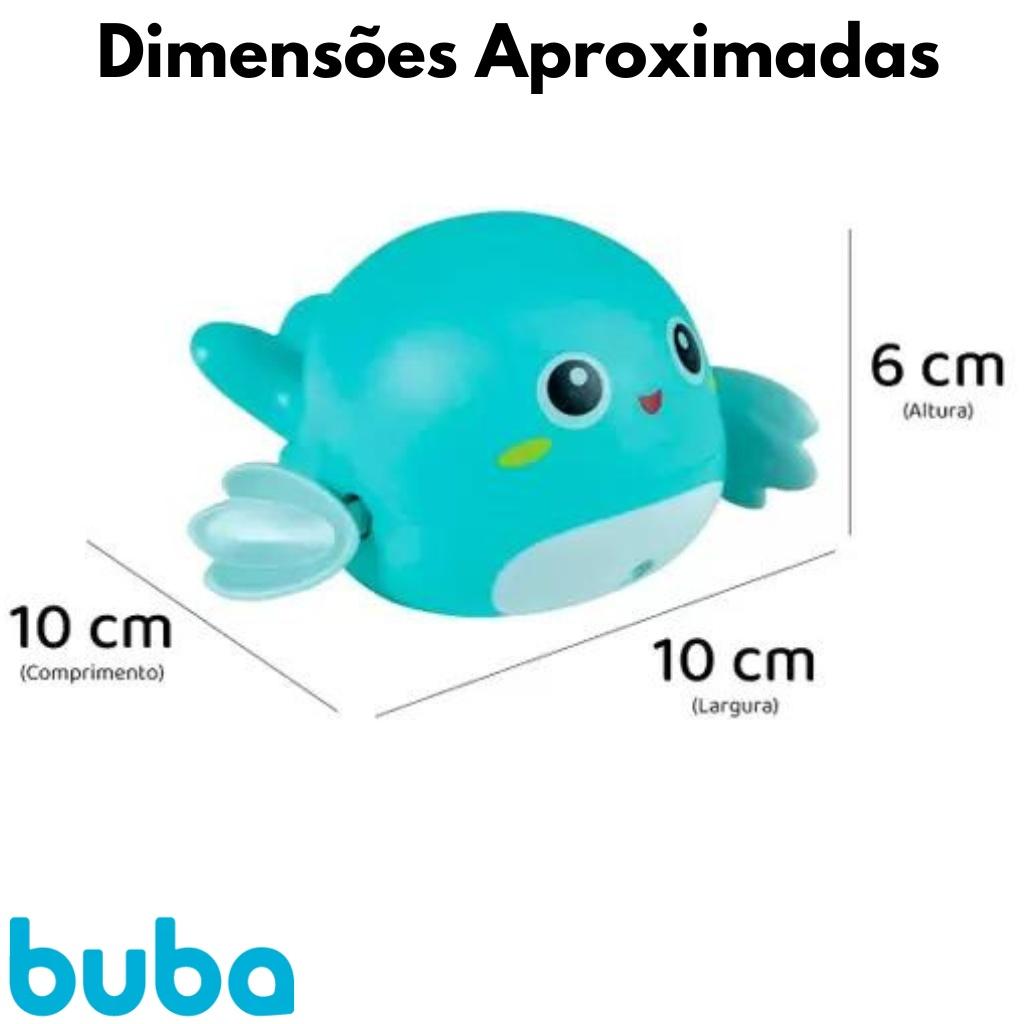 Brinquedo Infantil De Banho Baleia Azul 13608b - Buba