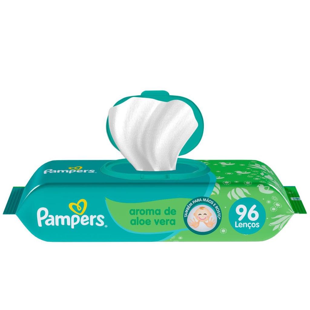 Lenços Umedecidos Pampers Aroma De Aloe Vera 96un