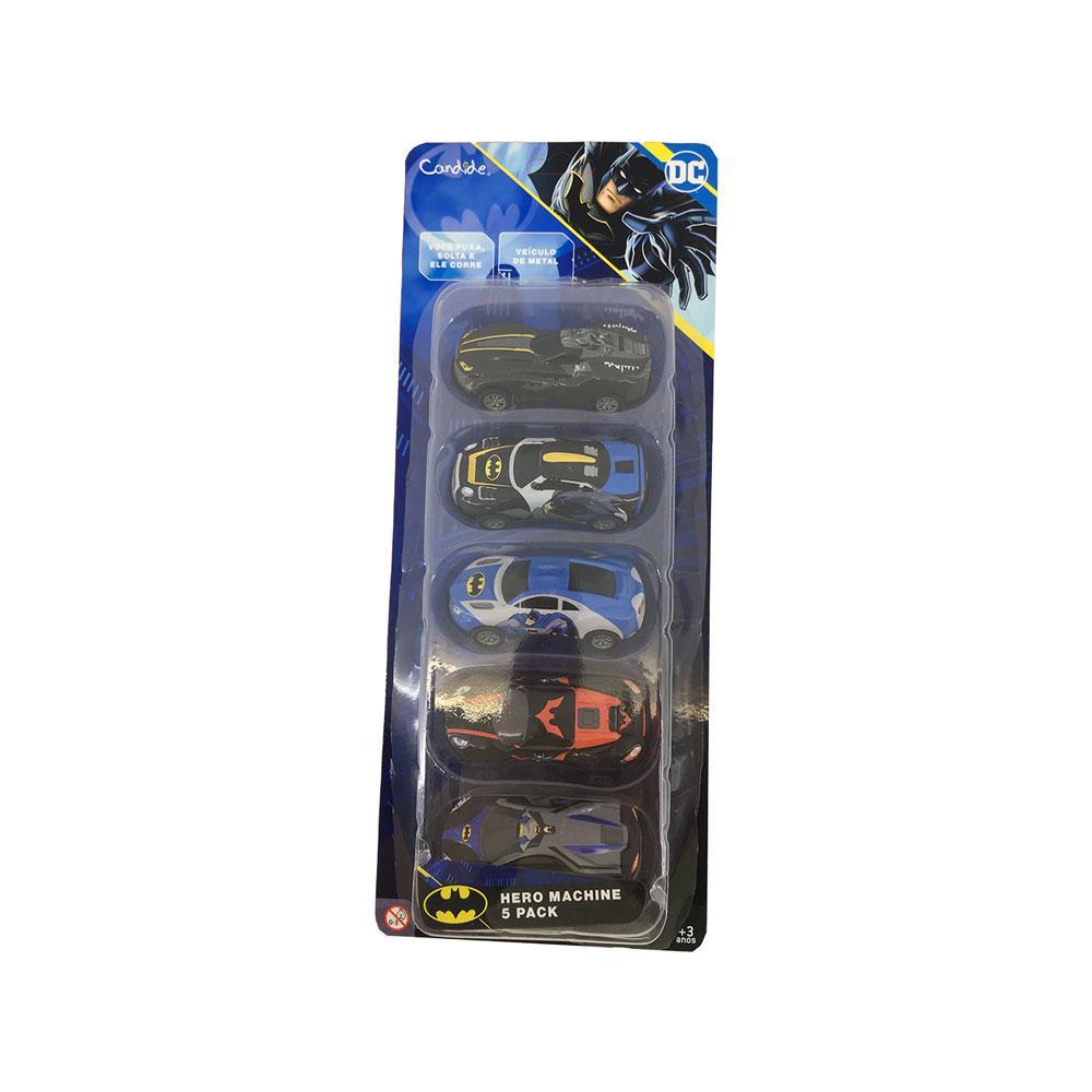 Mini Veiculos Pull Back Com 5 - Batman