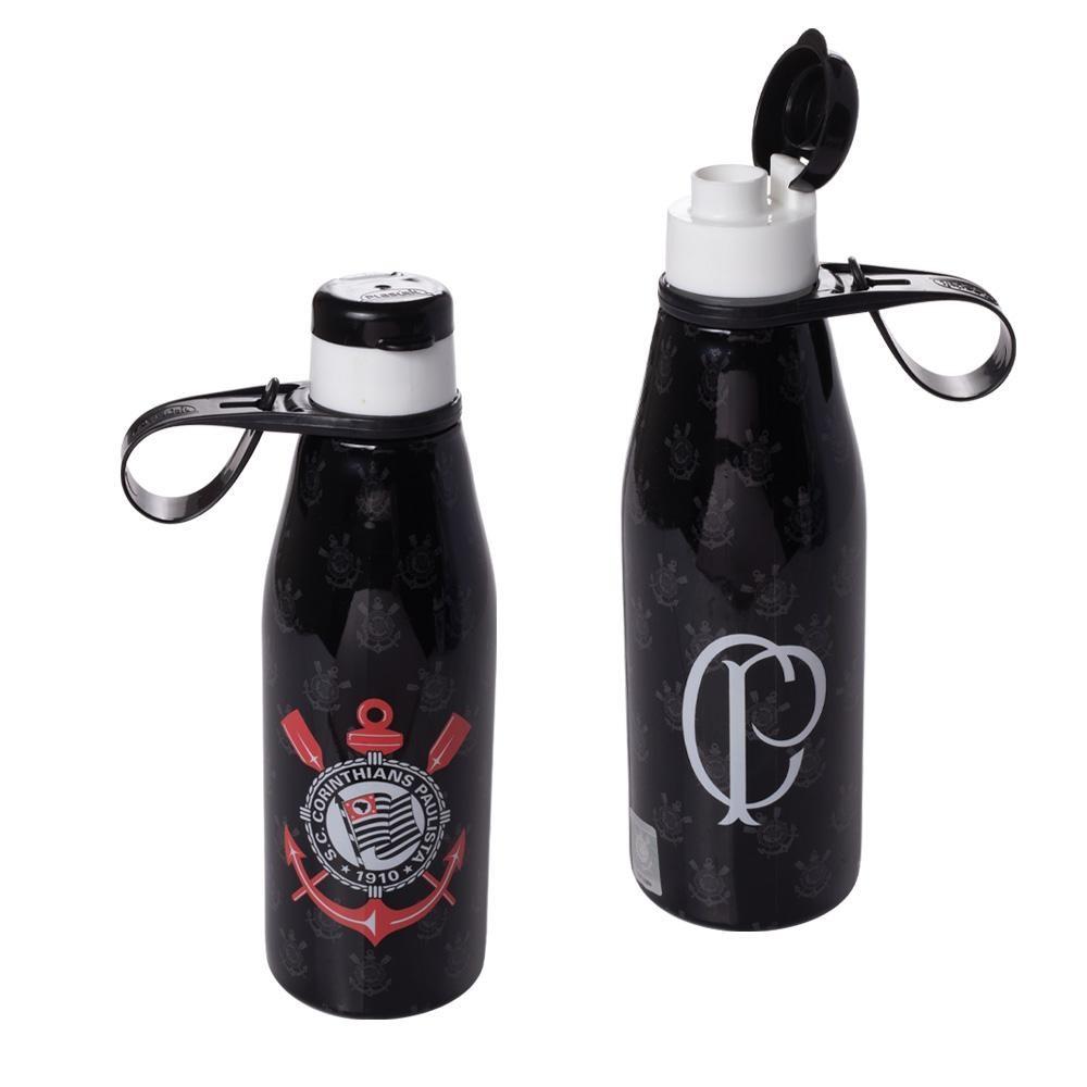 Garrafa De Plástico 530ml Corinthians - Oficial Plasutil