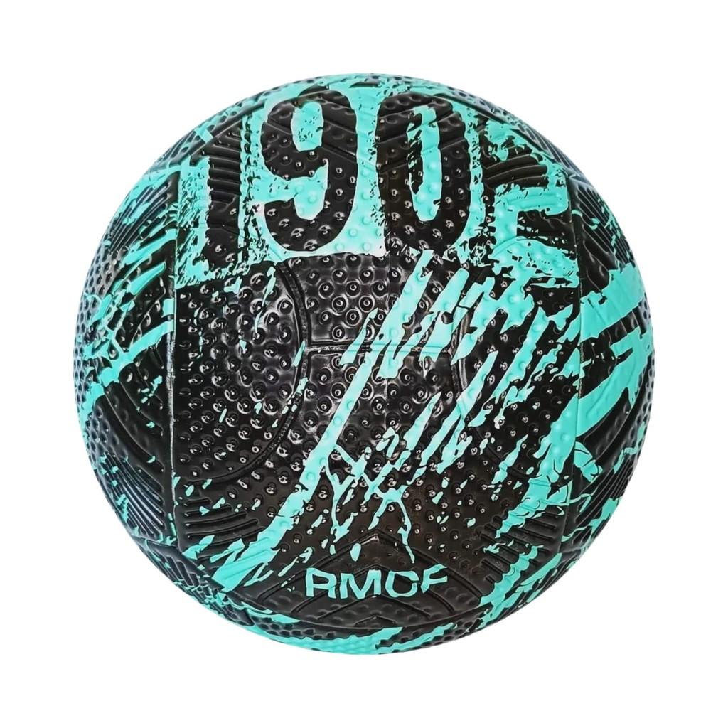Bola De Futebol Nº 5 Pvc/pu Real Madrid Oficial Na Cor Preta E Verde Futebol E Magia