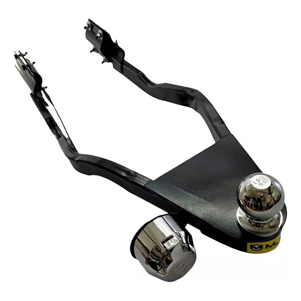 Reboque Fixo Mult Engates Para Moto Honda Cg Fan Titan 125 150 Todos Anos Proteção Com Bola 50mm E Capa Protetora