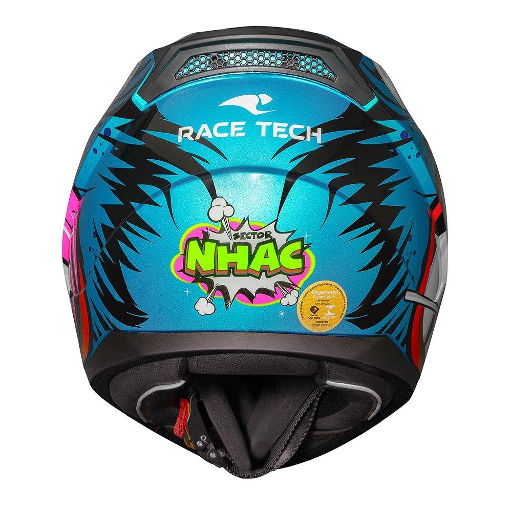 Capacete Race Tech Sector Nhac Azul