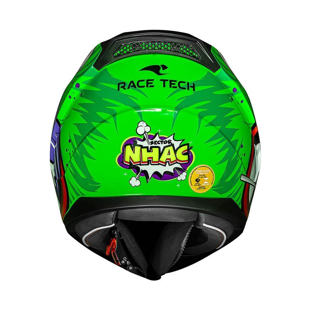 Capacete Race Tech Sector Nhac Verde