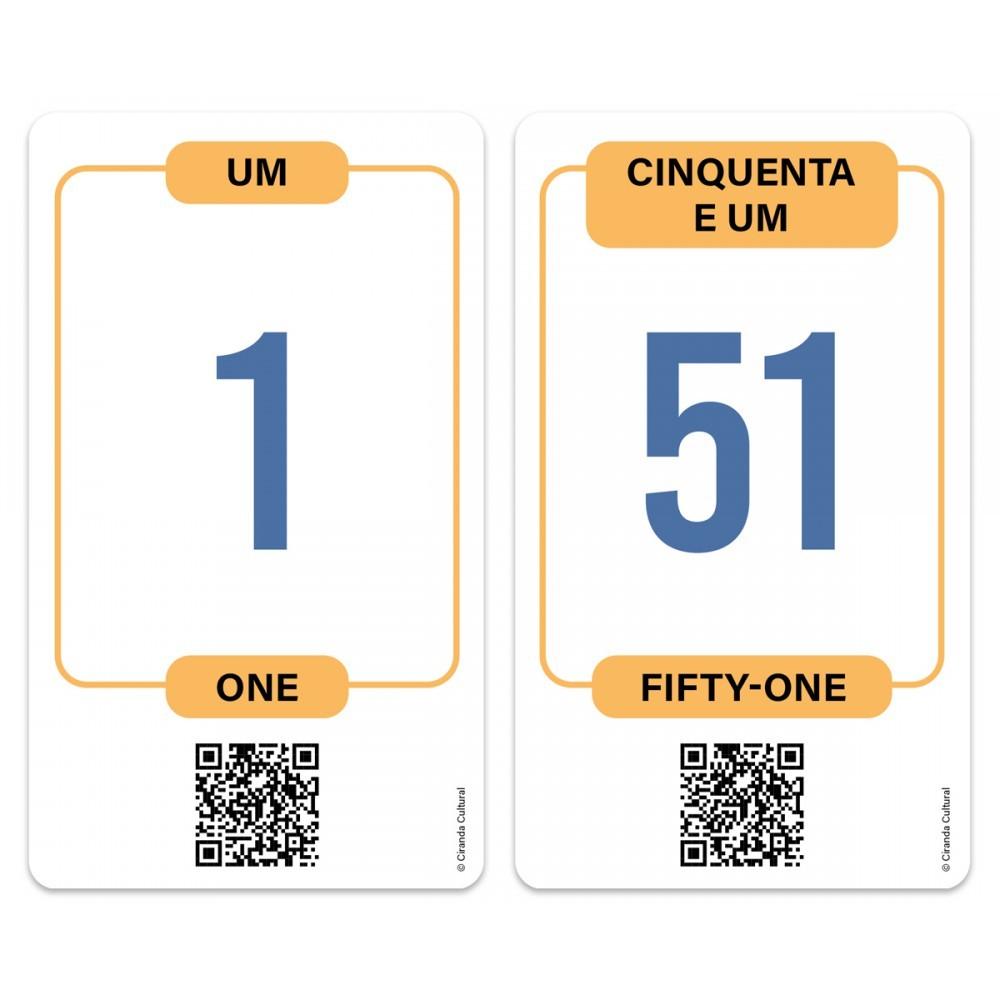 Livro Flash Cards Cartas Bilíngues - Números E Formas