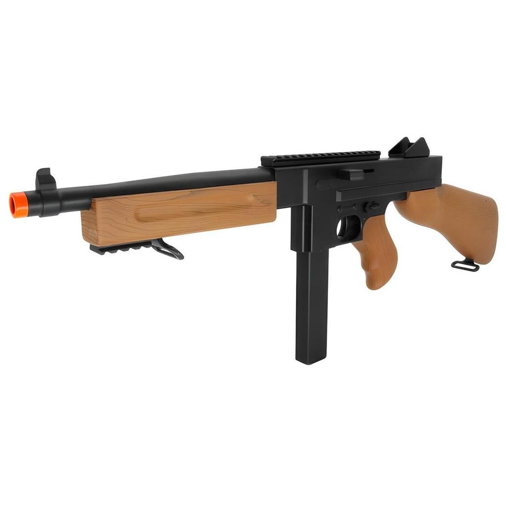 Kit Rifle Airsoft Thompson M306f Spring 6mm Marrom E Preta - Double Eagle + Esfera