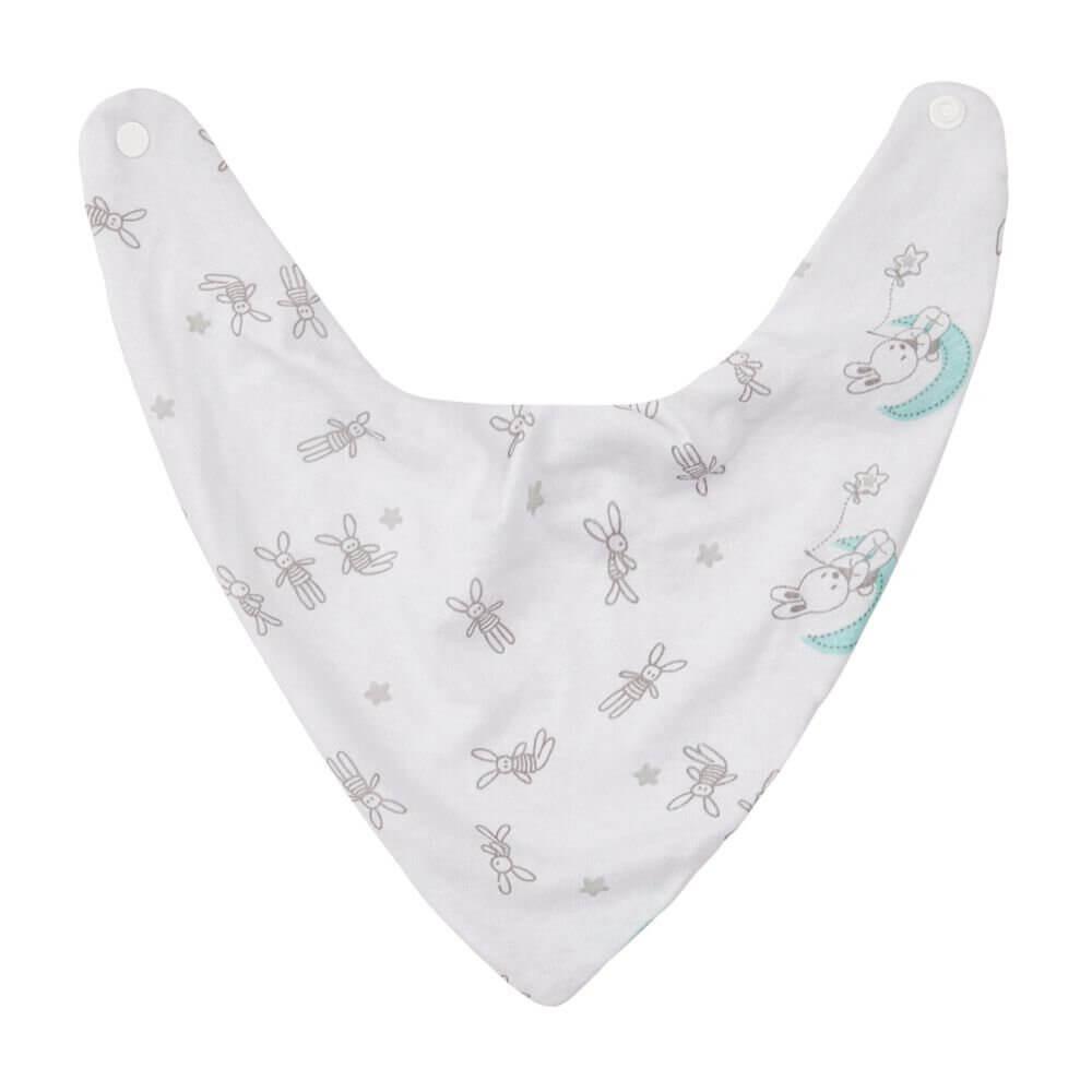 Kit Babador Bandana Papi Malhas Estampa Coelho - 02 Peças