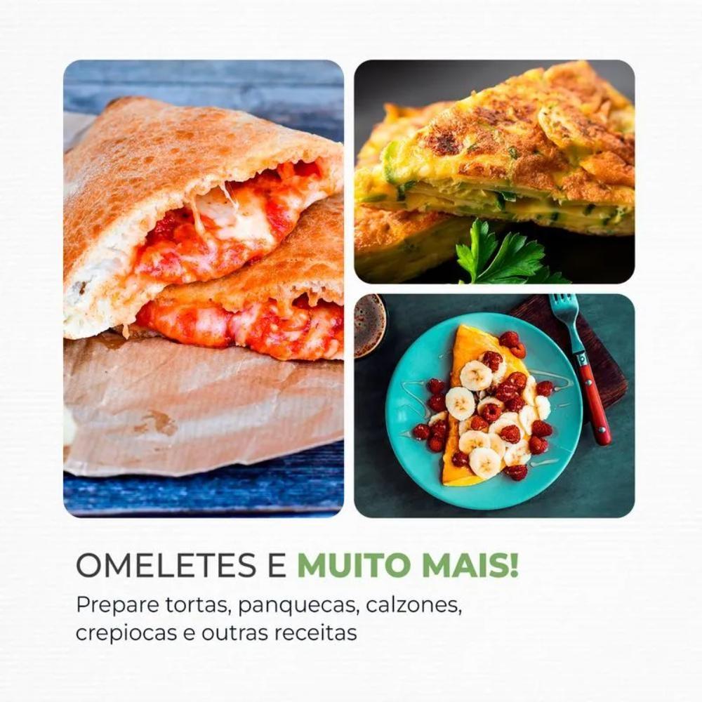 Omeleteira Elétrica Mondial Pratic Omelet Ii Preto/inox 800W 220V - Om-04-bi