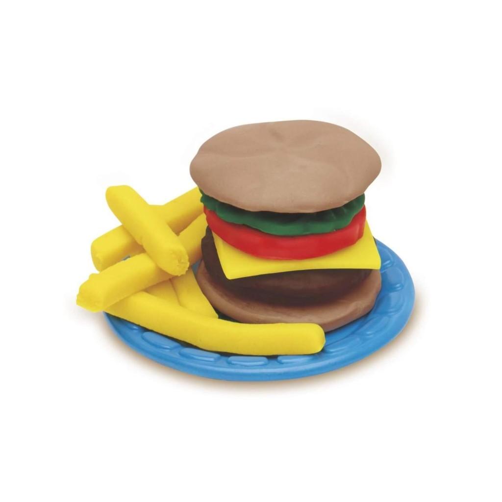 Brinquedo Play-doh Festa Do Hamburguer Com 5 Potes De Massinhas E Acessórios Hasbro