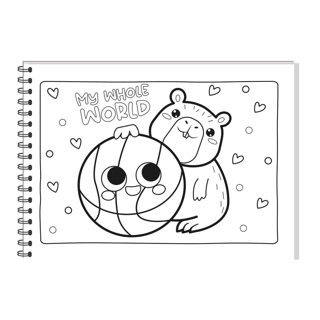 Cute Comfy Super Special - Livro De Colorir Adulto - Esportes Ao Ar Livre - Acompanha 1 Caneta