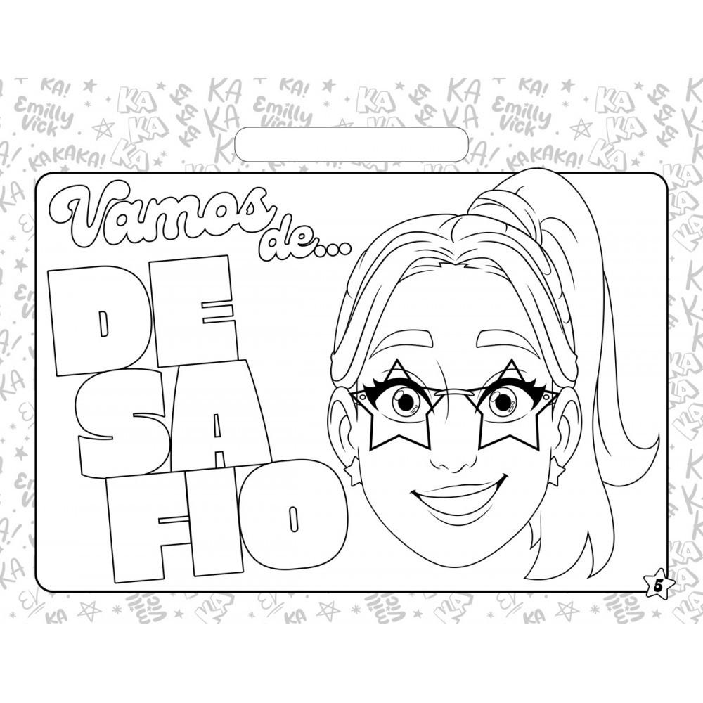 Livro Blocão De Colorir Emilly Vick - Cores Poderosas