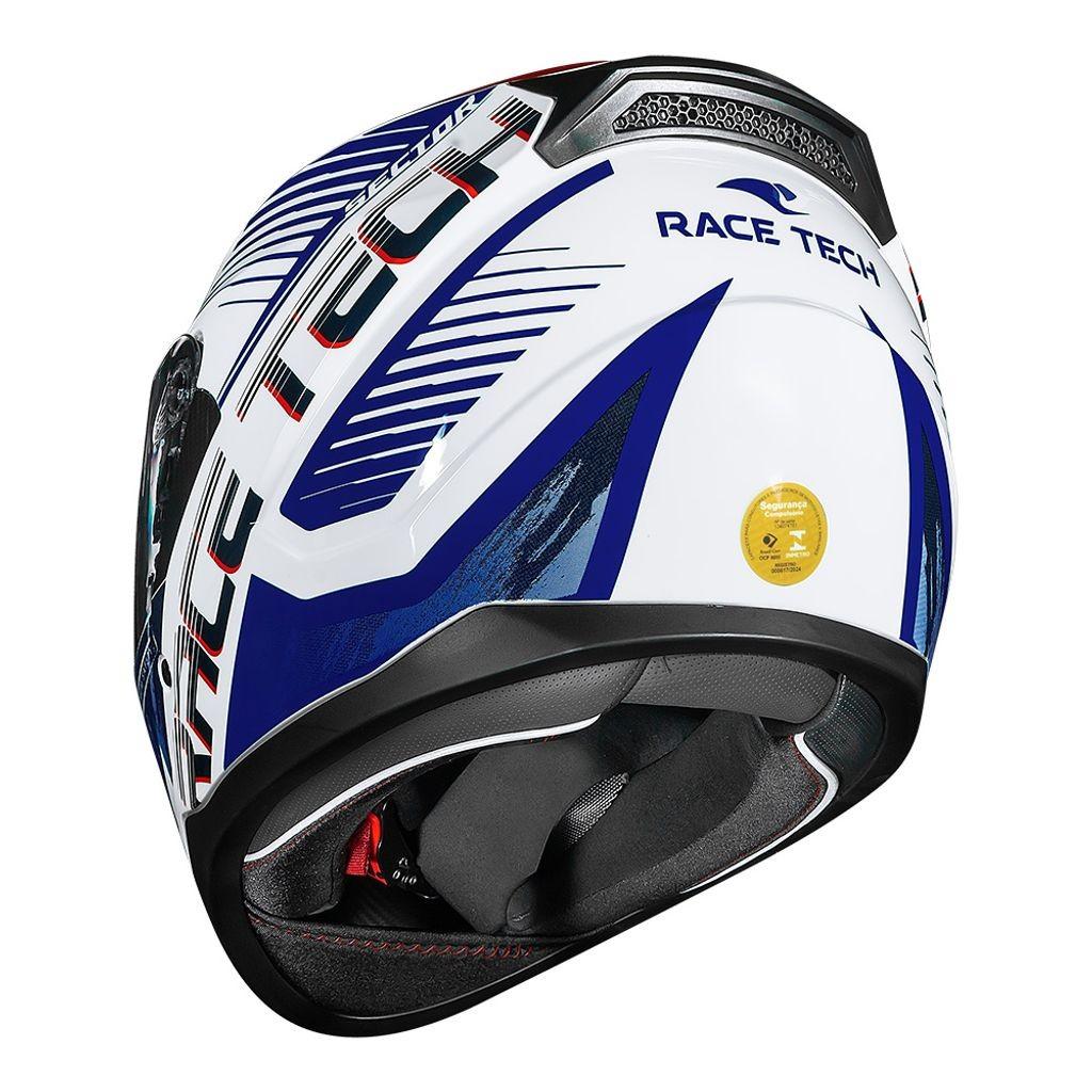 Capacete Race Tech Sector Slash Branco