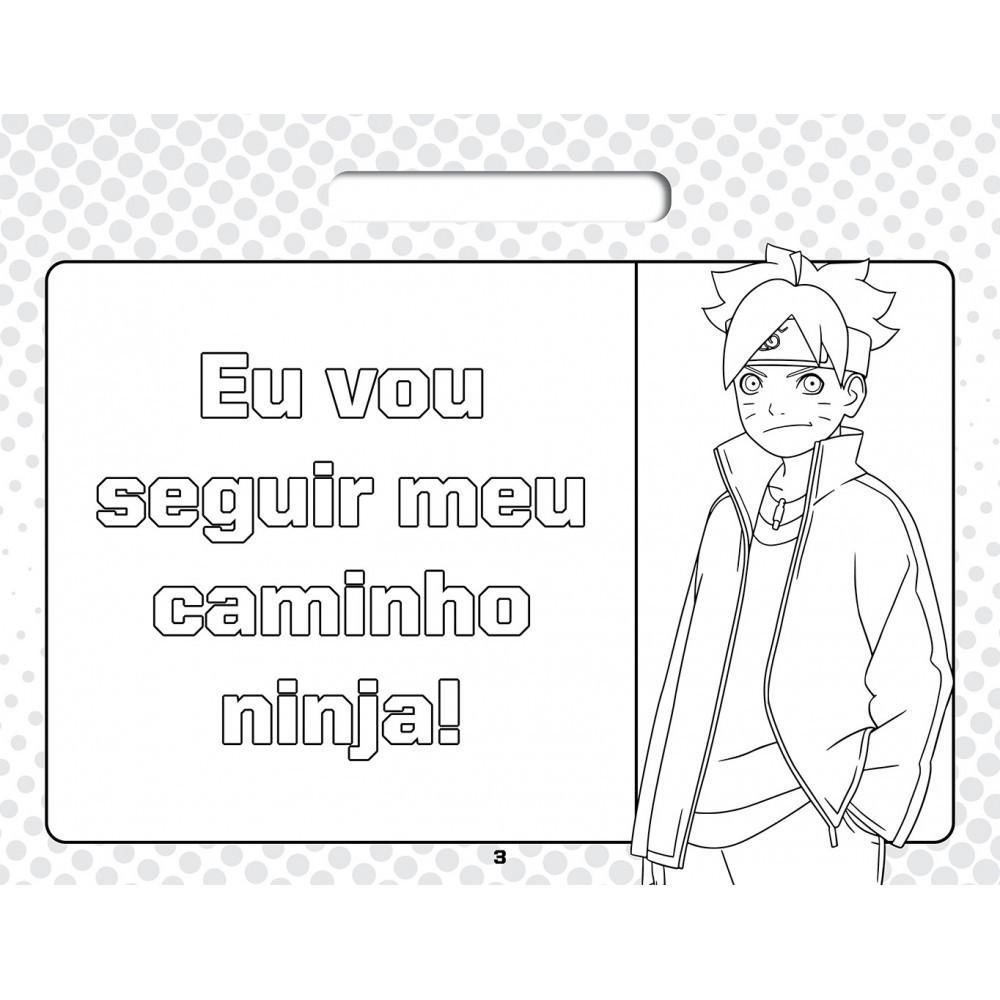Livro Blocão De Colorir Boruto - Cores Da Ação