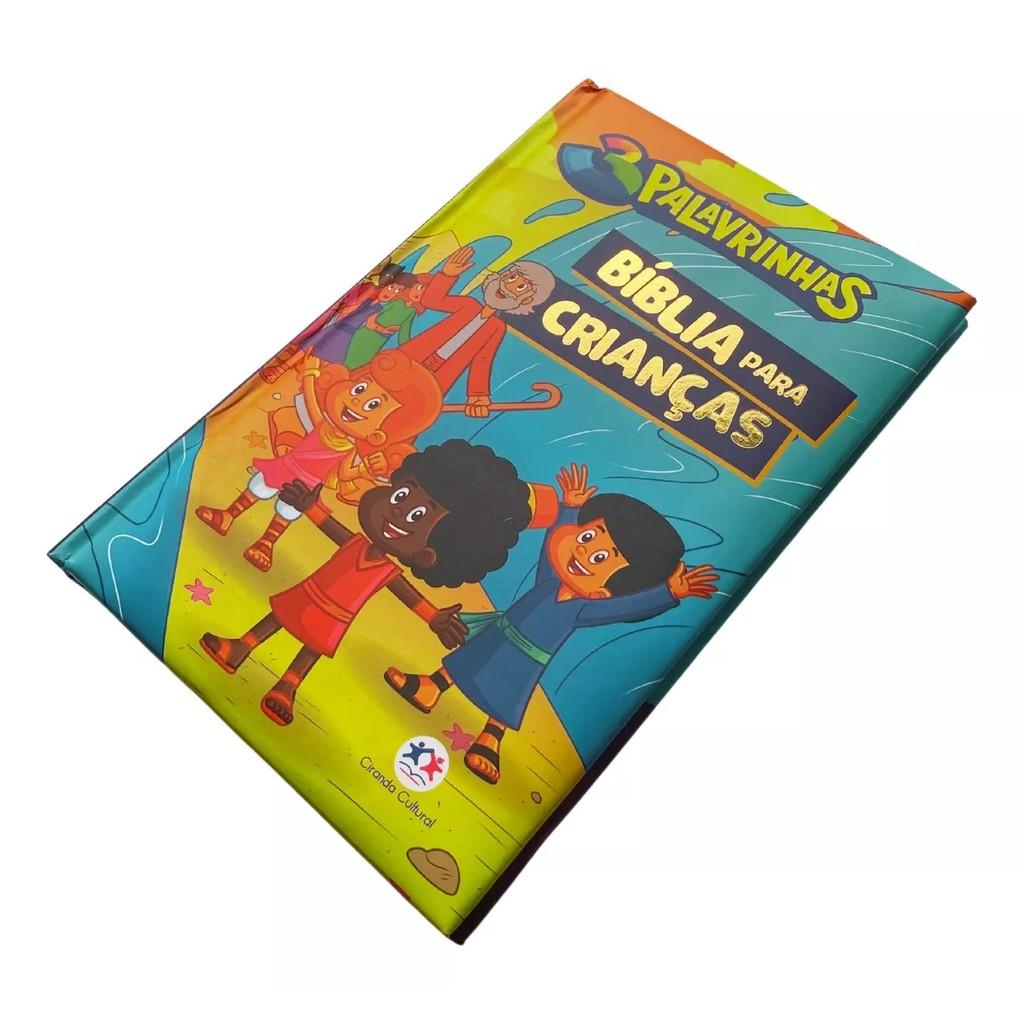 Bíblia Para Crianças Três 3 Palavrinhas Capa Dura Almofadada Infantil Ilustrada