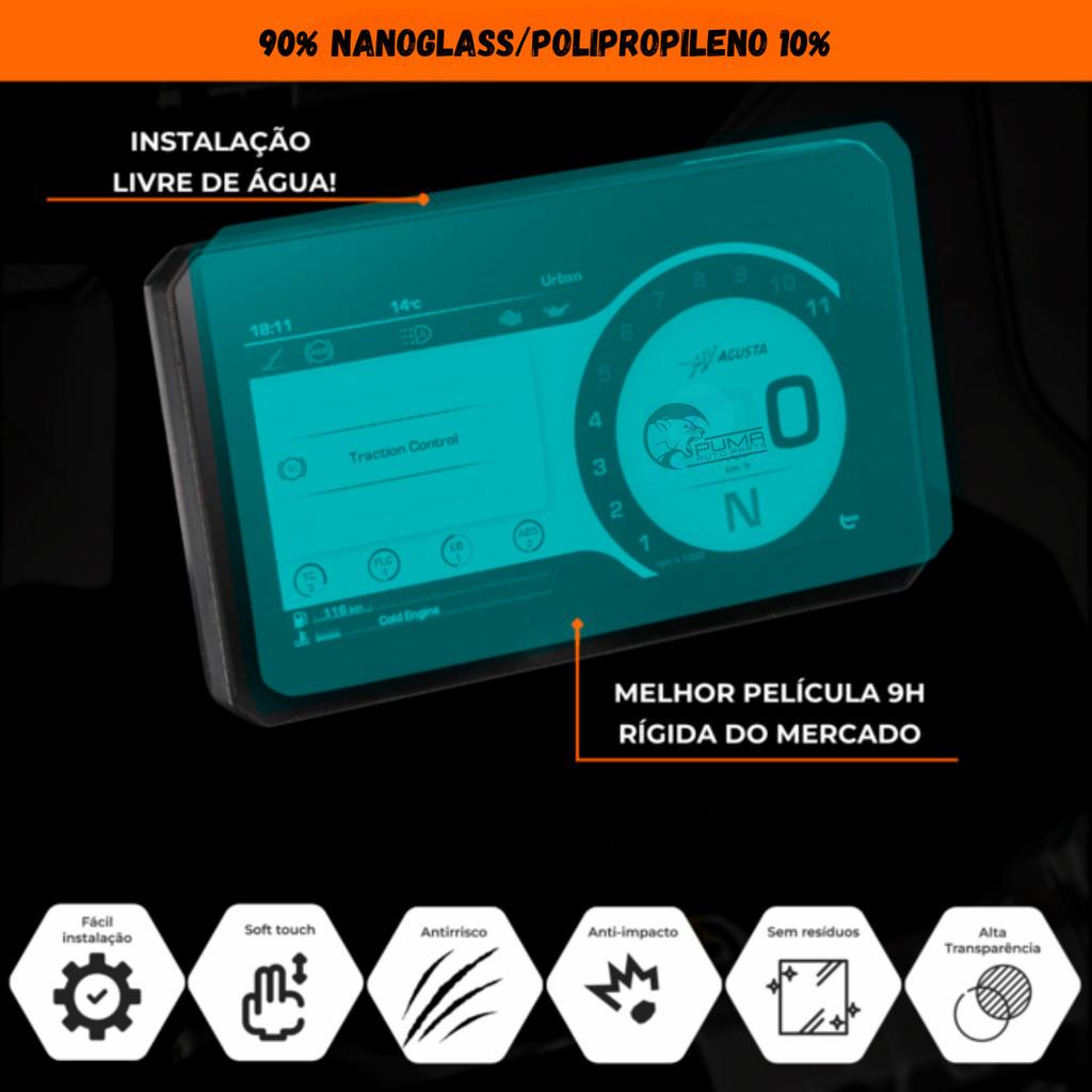 Película De Painel Protetora Moto Nxr160 Bros 2015 2016 2017 Até 2022 2023