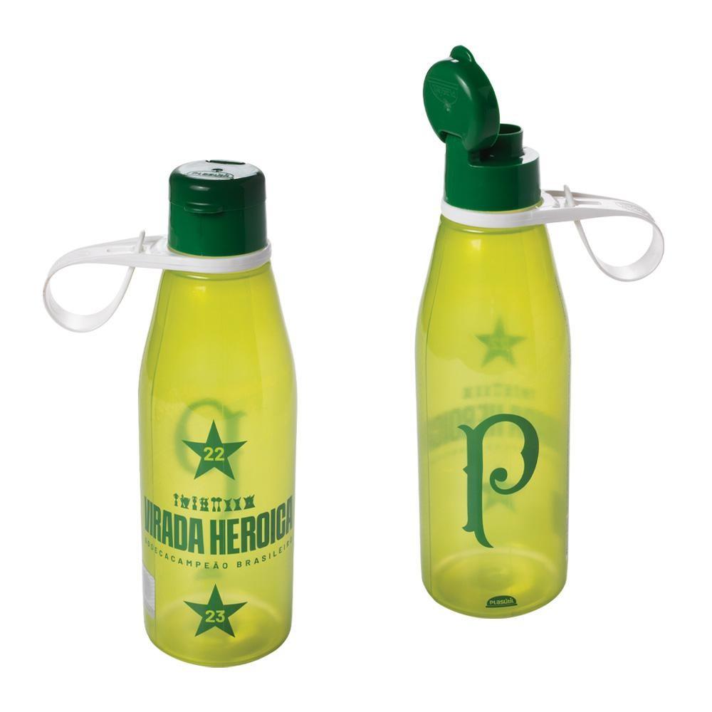 Garrafa De Plástico 530 Ml - Palmeiras - Oficial Plasutil