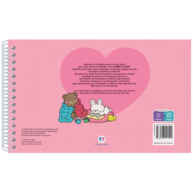 Livro Comfy And Cozy - Livro De Colorir