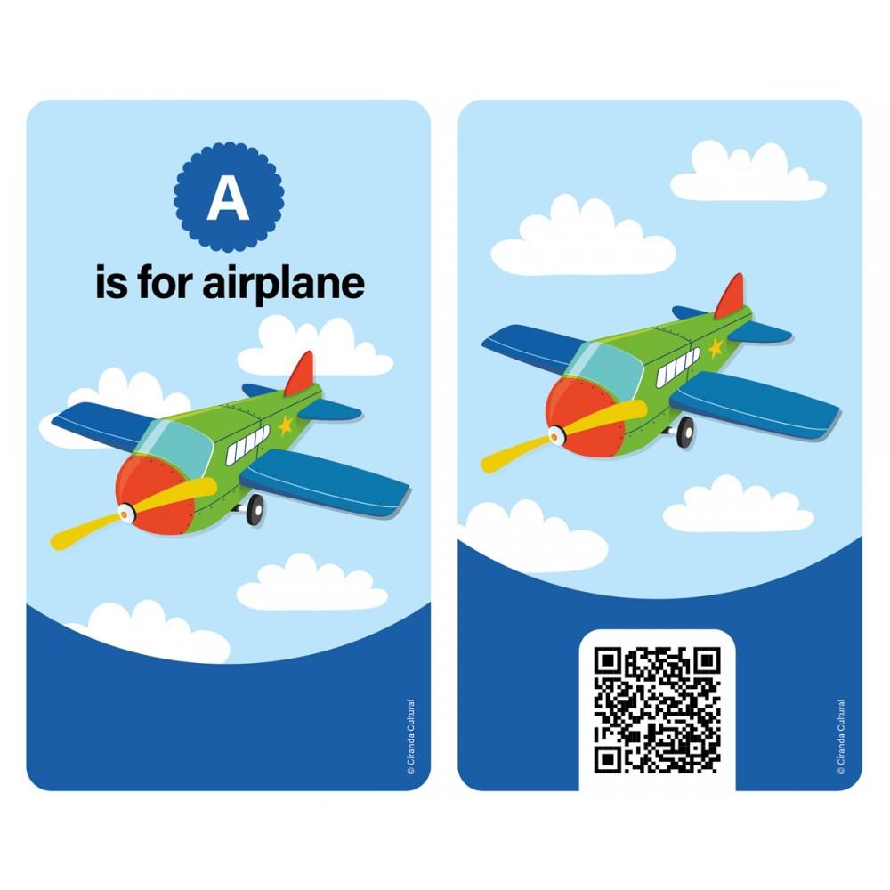 Livro Flash Cards Cartas Bilíngues - Alfabeto - Alphab