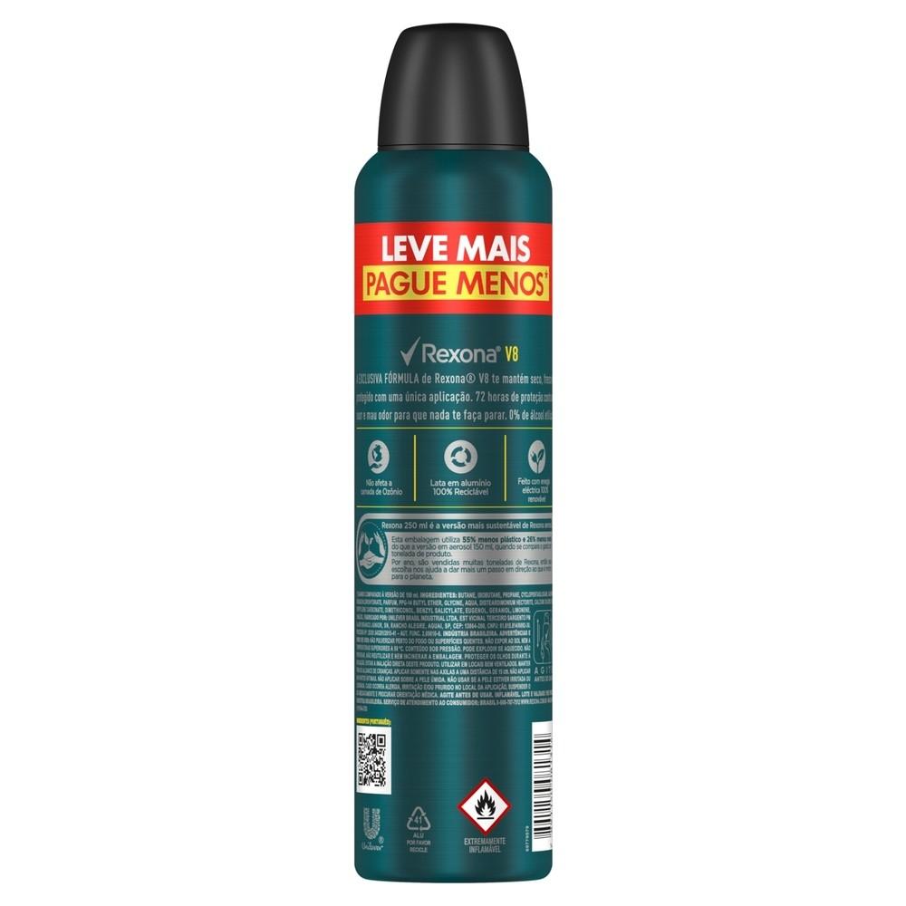 Kit 2 Und Desod Aero Rexona Men V8 72h 250ml