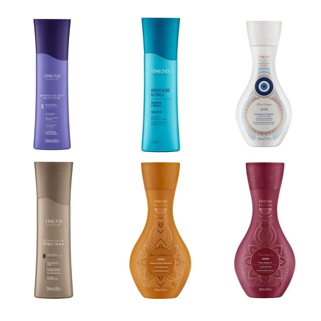 Shampoo Amend Todos Tipo De Cabelo Liso Cacheado Hidratacao