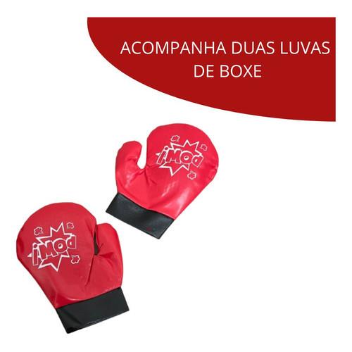Brinquedo Kit Boxe Infantil Saco E Luva Importway Vermelho