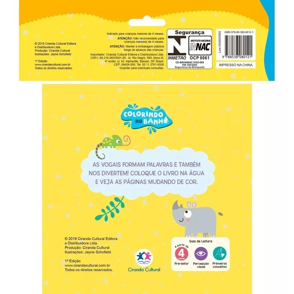 Livro Infantil - Colorindo No Banho - Vogais