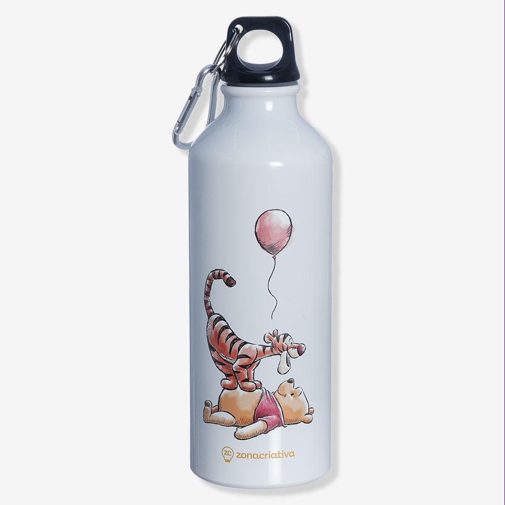 Garrafa Com Mosquetão Ursinho Pooh - Disney