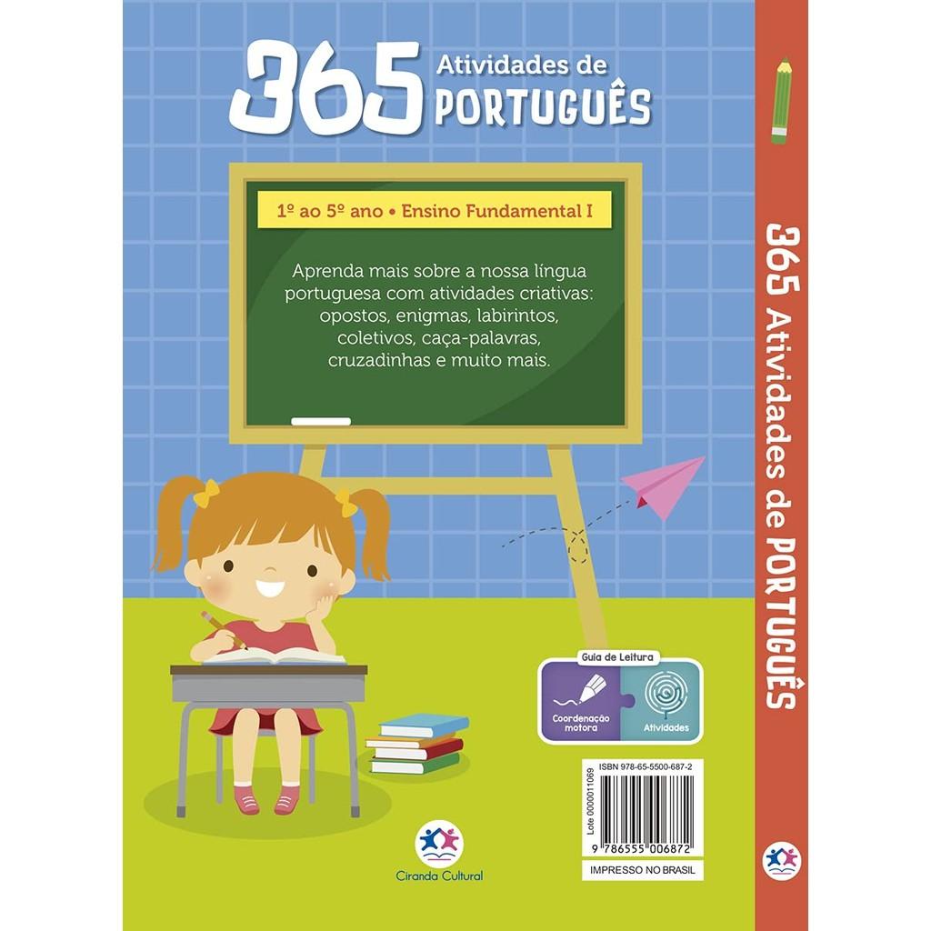 Kit Com 2 Livro 365 Atividades - Matemática + Português