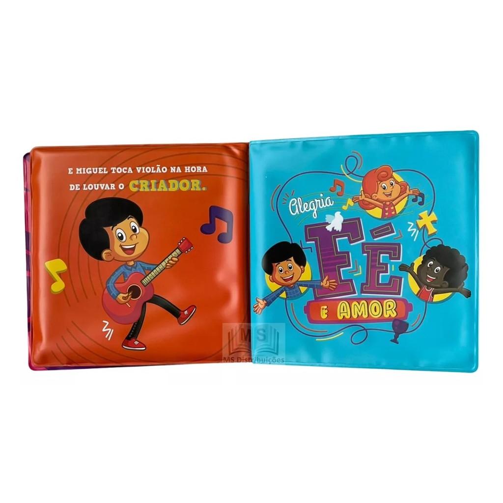 Livro Infantil De Banho 3 Palavrinhas Louvando Ao Senhor