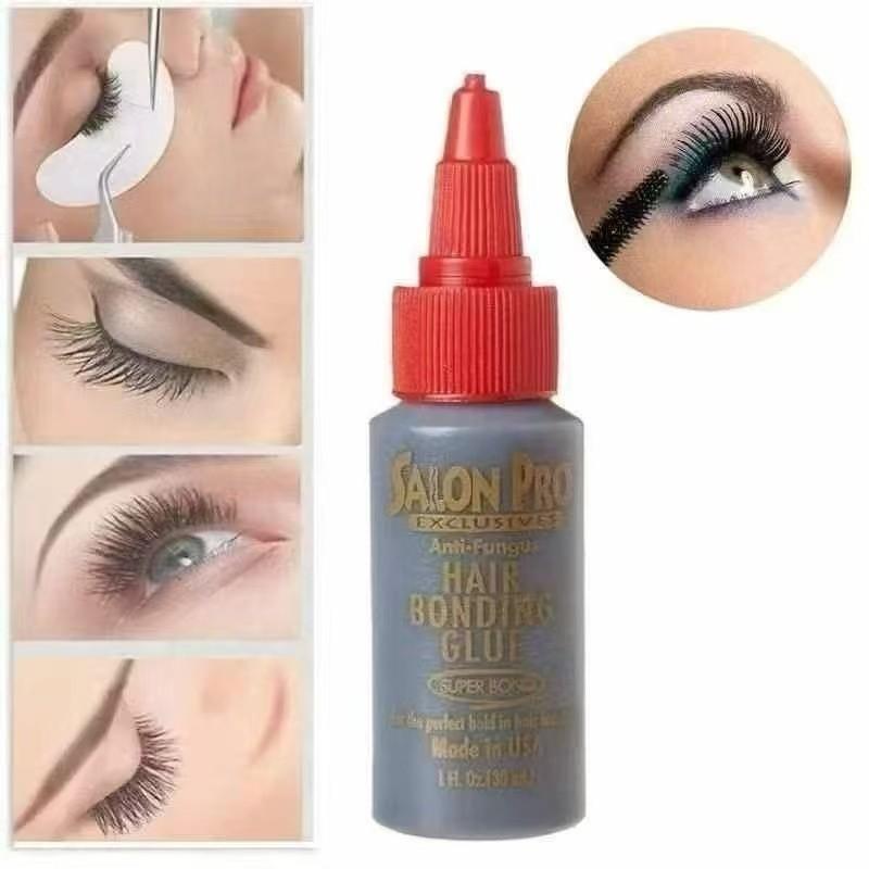 New Show Conjunto De Cola 30ml Salon PRO + Caixa Com Cílios Postiços 6D Mink - 240 Tufinhos Sem Nó
