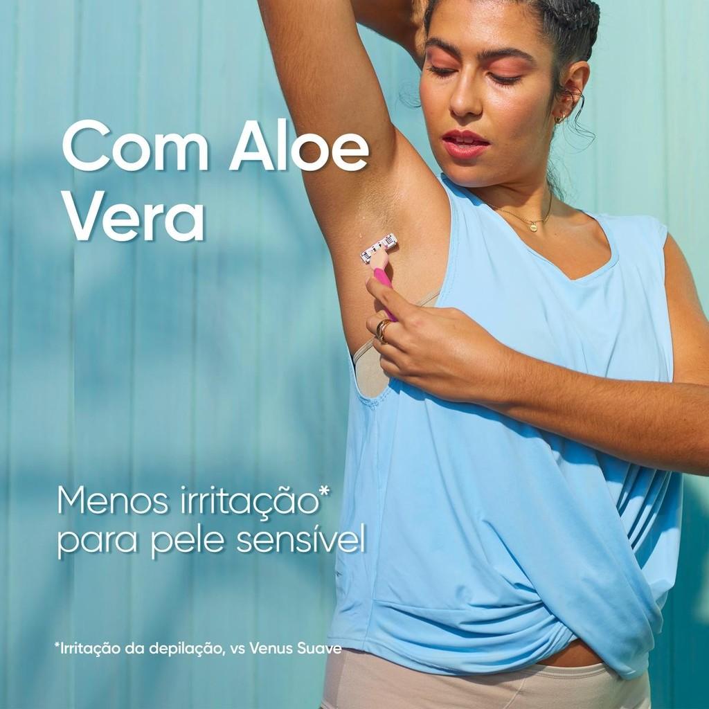 Aparelho Descartável Para Depilar Venus Com 4 Unidades Sensitive + 2 Intima